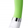 Перезаряжаемый вибромассажер Liv 2 Lime Green цвета лайма - 17,4 см.