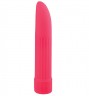 Классический розовый вибратор со скошенным кончиком BASICX MULTISPEED VIBRATOR - 13 см.
