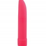 Классический розовый вибратор со скошенным кончиком BASICX MULTISPEED VIBRATOR - 13 см.