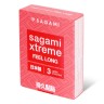 Утолщенные презервативы Sagami Xtreme Feel Long с точками - 3 шт.