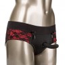 Трусики с доступом и съемной насадкой Crotchless Pegging Panty Set L/XL