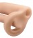 Телесная насадка с анальным фаллосом Double Trouble Girth Gainer - 15,2 см.