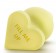 Желтая анальная пробка с основанием-сердечком Naughtier Candy Heart Fill Me Up - 8,9 см.