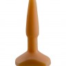 Оранжевый анальный стимулятор Small Anal Plug flash - 12 см.