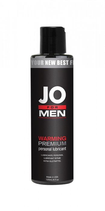 Мужской согревающий силиконовый любрикант JO for Men Premium Warming - 120 мл.