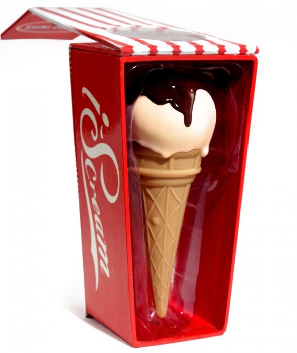 Вибратор I-Scream в виде рожка с мороженым - 14 см.