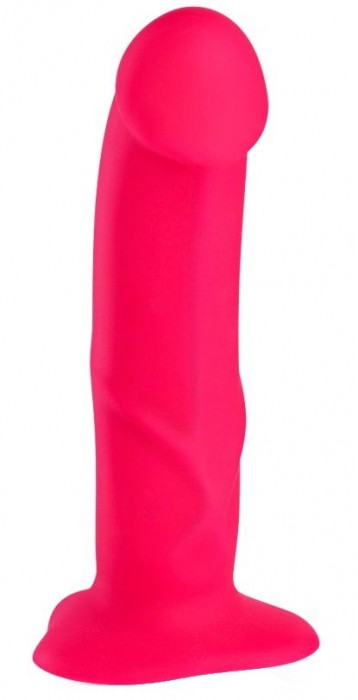 Ярко-розовый реалистичный фаллоимитатор The Boss Dildo - 18 см.