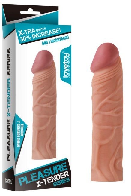 Насадка-фаллоимитатор Super-Realistic Penis - 17 см.