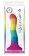 Радужный волнистый фаллоимитатор Colours Pride Edition 6  Wave Dildo - 19 см.