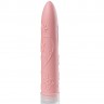 Розовый вибратор с цветочным узором на поверхности PLEASURE PETALS - 17,8 см.