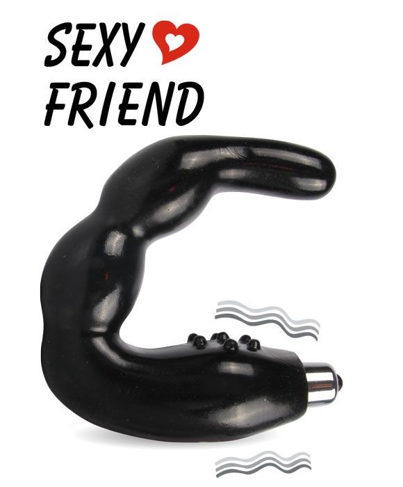 Вибростимулятор простаты черного цвета Sexy Friend