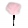 Розовый мини-тиклер с перышками - 17 см.