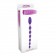 Фиолетовая анальная цепочка ANAL DILDO OVAL LUST - 27,5 см.