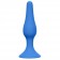 Синяя анальная пробка Slim Anal Plug XL - 15,5 см.
