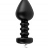 Алюминиевая черная анальная пробка Luv Plug - 10,1 см.