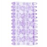 Фиолетовая насадка на пенис с шипиками и шишечками BASICX TPR SLEEVE PURPLE