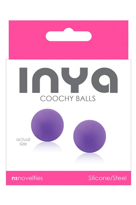 Фиолетовые вагинальные шарики без сцепки  INYA Coochy Balls Purple