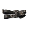 Чёрный кожаный бандаж  руки и ноги  Straps for bandage wrist and ancle