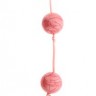 Розовые перламутровые анальные шарики большого диаметра
