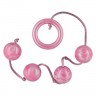 Розовые анальные шарики PLEASURE PEARLS 4 PINK - 30 см.