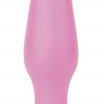 Розовая анальная пробка Silky Buttplug Big - 16 см.