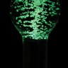 Прозрачная, светящаяся в темноте анальная пробка  Glass Plug Large - 9,7 см.
