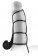 Чёрная вибронасадка  Beginners Silicone Power Cage - 12 см.
