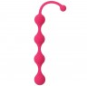 Розовая анальная цепочка SEE YOU FOUR BEADS ANAL - 24 см.