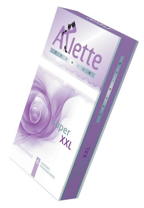 Увеличенные презервативы Arlette Premium Super XXL - 6 шт.