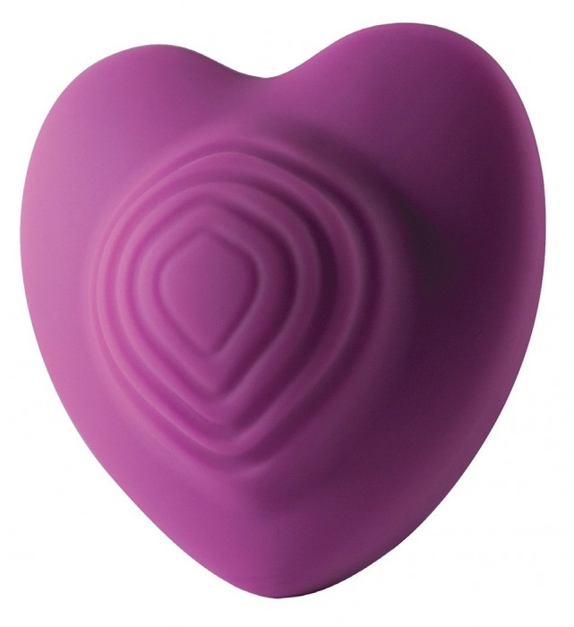 Стильный фиолетовый вибромассажер Heart Throp