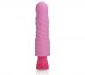 Розовый гнущийся вибромассажёр 10-Function Pleasure Bendie Vibes - 20 см.
