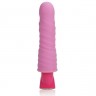 Розовый гнущийся вибромассажёр 10-Function Pleasure Bendie Vibes - 20 см.