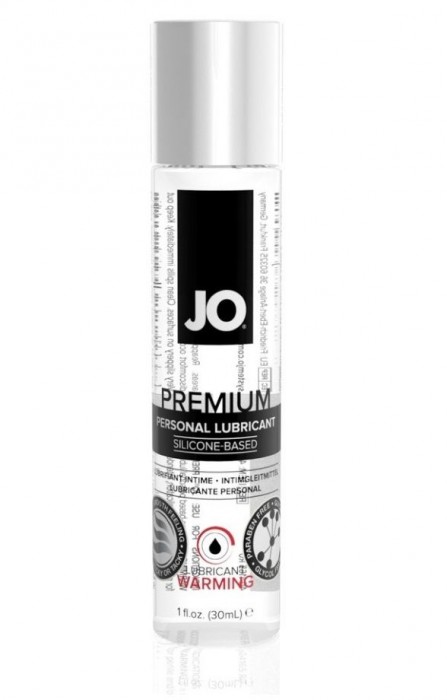 Разогревающий лубрикант на силиконовой основе JO PREMIUM LUBRICANT WARMING - 30 мл.