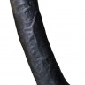 Чёрная фаллическая насадка BLACK BENT 3 - 18 см.