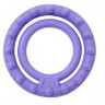 Фиолетовое двойное эрекционное кольцо NEON DOUBLE RING 45MM PURPLE
