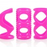 Набор розовых насадок Posh Silicone Lover’s Cages