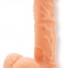 Телесный фаллоимитатор на присоске Sensual - 16,8 см.