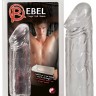 Удлиняющая насадка на пенис Rebel - 19 см.