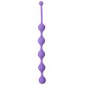 Фиолетовая анальная цепочка SEE YOU FIVE BEADS ANAL - 28,1 см.