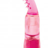 Розовый вибромассажер-стимулятор G-spot - 19 см.
