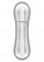 Серебристый мини-вибромассажер MINI VIBRATING MASSAGER - 8 см.