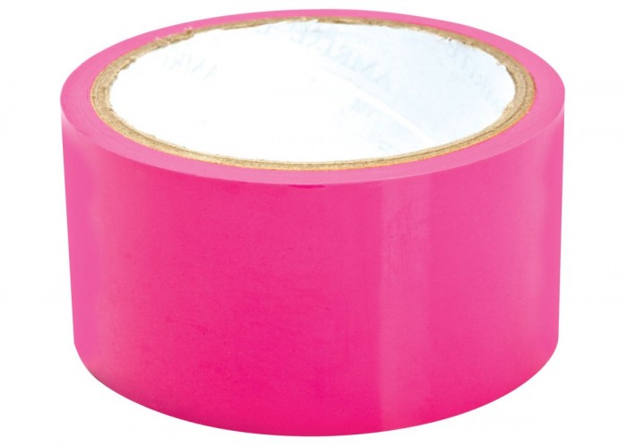 Розовая липкая лента для фиксации Sex Please! Dominate Me Self-Adhesive Bondage Tape