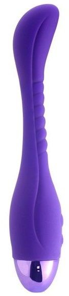Фиолетовый вибратор INDULGENCE Slender G Vibe - 21 см.