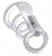 Прозрачная вибронасадка  Vibrating Cock Cage - 7 см.