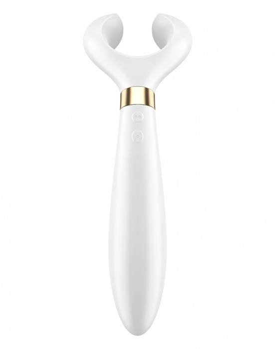 Белый вибромассажер для пар Satisfyer Endless Fun