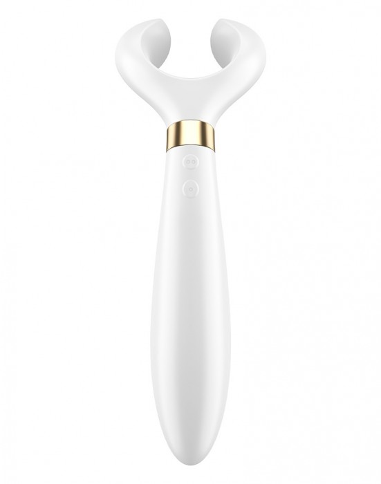 Белый вибромассажер для пар Satisfyer Endless Fun