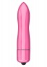 Розовый вибромассажер SUPER VIBRATING BULLET - 8 см.