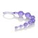 Фиолетовая анальная цепочка Shane s World Anal 101 Intro Beads - 21 см.