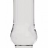 Прозрачный анальный стимулятор Bottom Line 6  Model 4 Glass - 15,5 см.