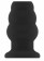Чёрная анальная пробка с тоннелем №51 Large Hollow Tunnel Butt Plug 5 Inch - 12,7 см.